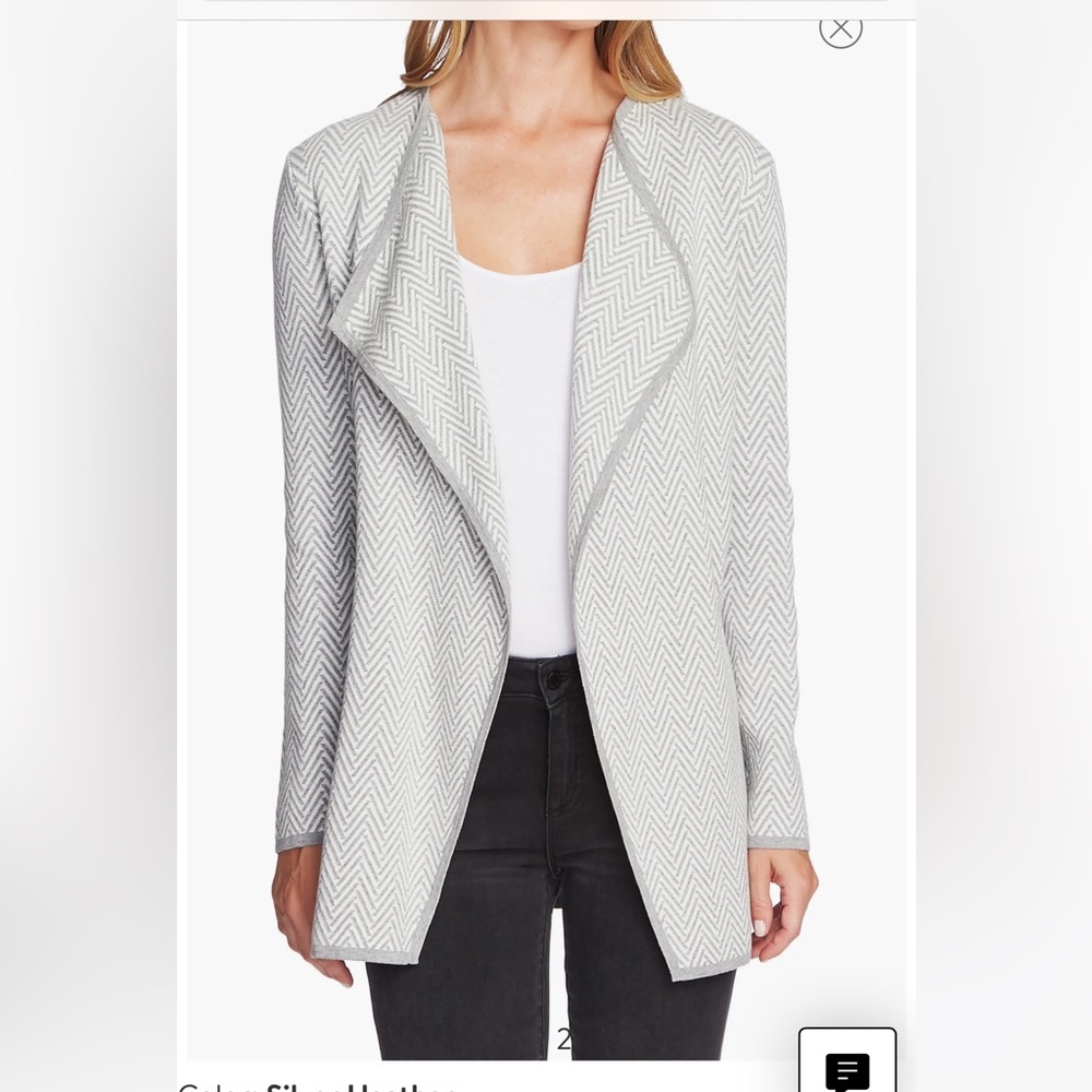 NWT- Vince Camuto Herringbone Cardigan